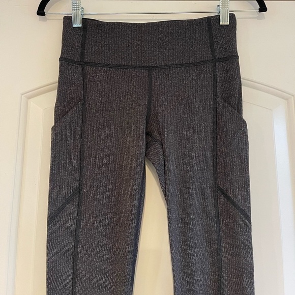 Lululemon Speed Up Tight Gray Herringbone - 4 - Picture 4 of 8